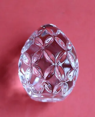 Buy Waterford Crystal Clear Glass Egg Paperweight • 19.99£