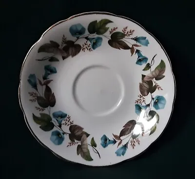 Buy Royal Trent Saucer Bone China Tea Saucer Blue And Yellow Flowers Green Leaves • 13.95£
