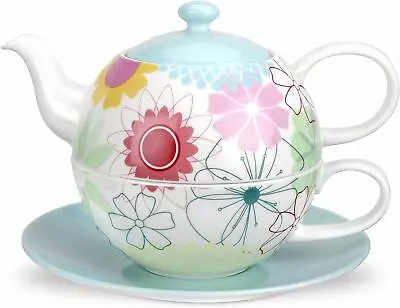 Buy ❀ڿڰۣ❀ PORTMEIRION CRAZY DAISY Porcelain TEA FOR ONE SET ❀ڿڰۣ❀ New • 34.99£