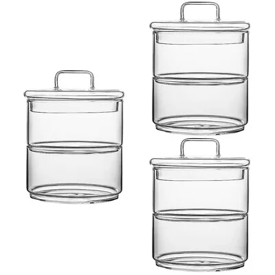 Buy  6 Pcs Candy Jars With Lids Fruit Containers Salad Ice Cream Bowl Storage • 45.98£