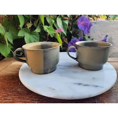 Buy Vintage Stoneware Teacup Set Tai Wan Yingge Old Street Studio Ceramics Abstract • 710.42£