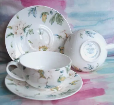 Buy LAURA ASHLEY TWO Breakfast Cup & Saucer Set - USED EXCELLENT COND.!!! X • 29.99£