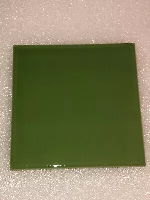 Buy Minton Hollins / H & R Johnson - Apple Green - 6  X 6  - Plain Field Tile - Mh4a • 2£