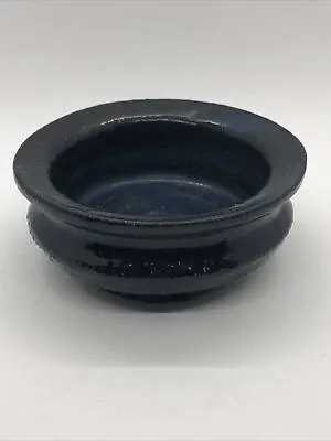 Buy Studio Art Pottery Round Trinket Dish Bowl Cache Pot Blue Gray 4 1/4” Wide • 14.22£