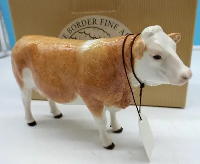 Buy Border Fine Arts Pottery Company Simmental Cow A5278 Perfect With Box • 55£