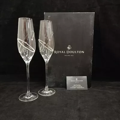 Buy Royal Doulton Champagne Flutes X6 RMF03-RH • 11.50£