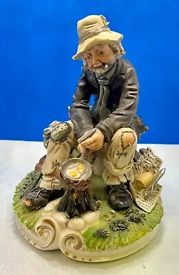 Buy Fabulous Vintage Capodimonte Tramp Porcelain Figurine By Milio. • 29.99£