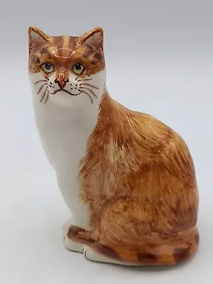 Buy Marmalade Cat Figurine Ornament,  Ceramic Believed  Babbacombe Pottery 11cm Tall • 6£