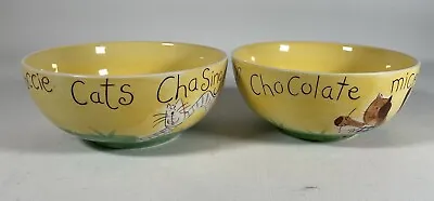 Buy Whittard Of Chelsea - Designed By By Beth -Choccie Fun! Choccie Cats Bowls • 23.95£