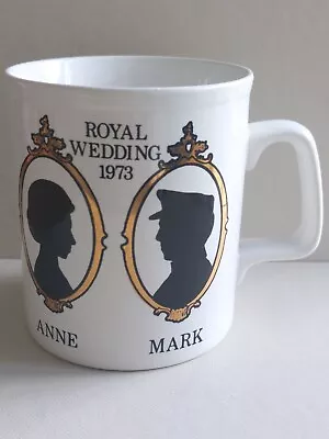Buy Commemorative Princess Anne And Mark Phillips - Royal Wedding Mug - 1973 • 4.50£