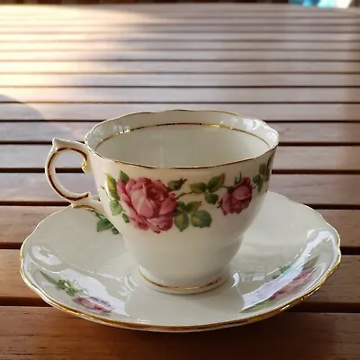 Buy Colclough Bone China Teacup &  Saucer Set / Rose /  Vintage / Made In England  • 28.81£