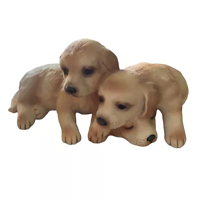 Buy Vintage Royal Osborne Labrador Puppies Ornament Figurine Golden Retriever Figure • 19.99£