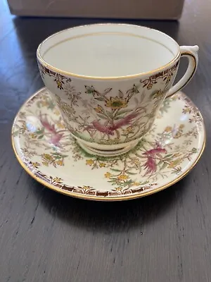Buy Vintage Melba Bone China Tea Cup  And Saucer Set Phoenix Bird Floral • 19.17£