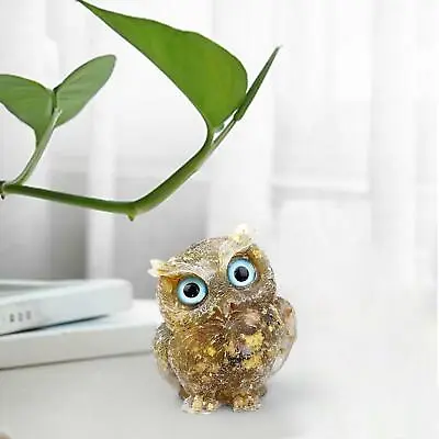 Buy Animal Sculpture Hand Made Small Figurines Crystal Owl Ornament Decor • 8.30£