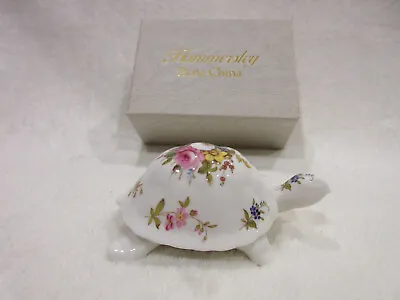 Buy HAMMERSLEY FINE BONE CHINA TORTOISE Lidded Floral TRINKET BOX: NEW: RARE • 4.50£
