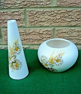 Buy X2 Matched Vases Purbeck Gifts X1 PooleTall Ceramic Bud & X1 Posey Poole Dorset. • 6£