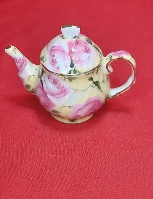 Buy Mini Tea Pot Chintz Ware Floral Chintz Pattern China Tea Cup Set Miniature... • 14.23£