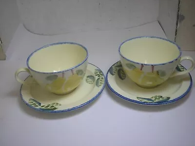 Buy Poole Pottery Dorset Fruits - Pears - 2 X Cup & Saucer • 8£