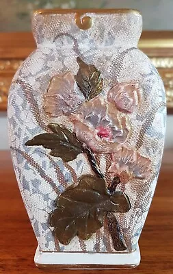 Buy Antique Doulton Burslem Us Patent Raised Gilded Floral Design Vase 1886-1902 • 25£