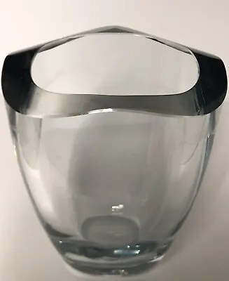 Buy Scandinavian Modern Swedish Modern Crystal Strombergshytt Glass Vase. • 85.14£