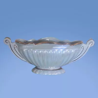 Buy VTG Sadler Majestic 15.5” Blue Pearlescent Lustre Ceramic Gondola Mantle Vase • 10£