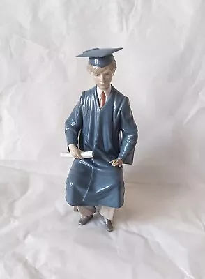 Buy Lladro 5198 Figurine Graduating Male University College  Student Figure A/F • 24£