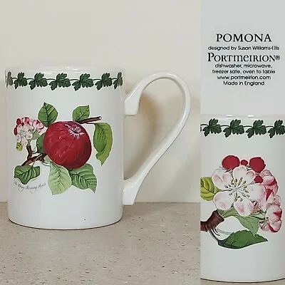 Buy Portmeirion Pottery Pomona England Retro Vintage Large Coffee Mug Apple Floral  • 8.99£