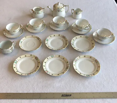 Buy Early 20th Vintage Hand Painted Nippon Porcelain Child's Toy Tea Set ~ 22 Pieces • 146.25£