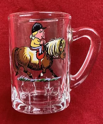 Buy Thelwell Pony Horse Vintage Small Miniature Tankard Style Illustrated Glass • 3.99£