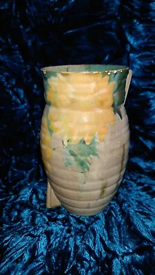 Buy Vintage Art Deco Brentleigh Ware Marwood Flower Pattern Vase • 7.99£