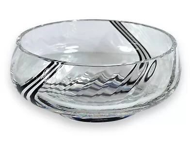 Buy Vintage CAITHNESS Scottish Large Crystal Glass Fruit Bowl • 25£