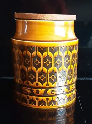 Buy Hornsea Heirloom Sugar Storage Canister Jar - Vintage Retro Brown 1973 • 10£