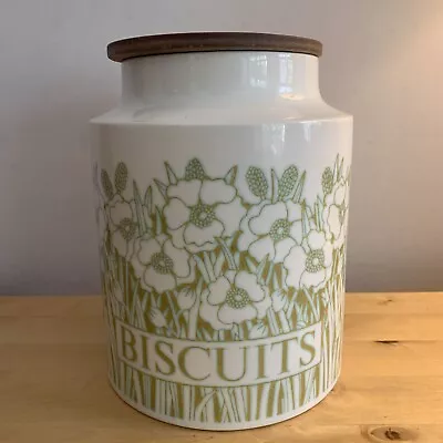 Buy Vintage Hornsea Pottery White Fleur Large Biscuit Storage Jar With Lid • 8£