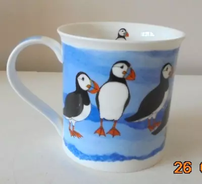 Buy DUNOON Fine Bone China Joanne Wishart Shore Birds PUFFIN Mug Height 3.5 Inches • 12.99£
