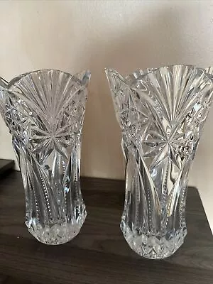 Buy Vincennes Cut Lead Crystal Vase JG Durand France- 2 Pieces • 96.05£