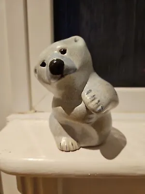 Buy Nittsjo Swedish Pottery Polar Bear Sculpture By Thomas Hellstrom. Gift • 60£