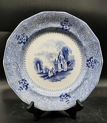 Buy William Adams Columbia Blue Transfer Plate C.1819-1864 Staffordshire, England • 34.13£