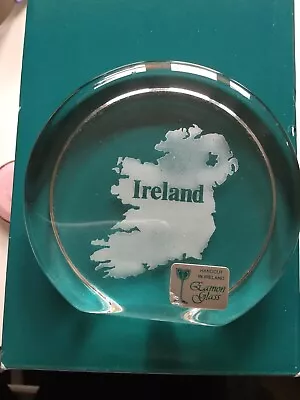 Buy Eamon Glass Paperweight  - Clear Glass - Ireland Design - No Box • 10£