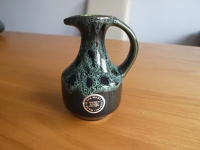 Buy Fosters Studio Pottery Cornwall Green Glazed Oil / Vinegar Jug • 3£