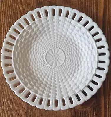 Buy Victorian Creamware Basketweave Lattice Plate • 17£