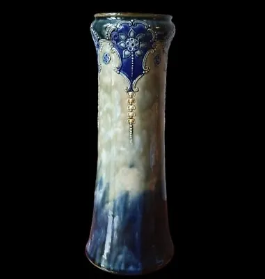 Buy Large Early 20thC Royal Doulton Lambeth Art Nouveau Stoneware Vase Maud Bowden • 125£