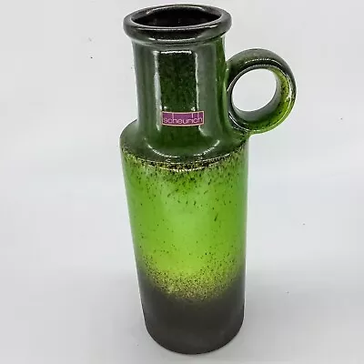 Buy Scheurich Green 70s Fat Lava German Pottery Vase 401 26cm • 75£