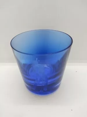 Buy  Cobalt Blue Glass With Etched Golfer  • 14£
