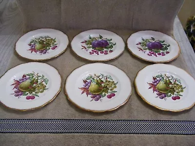 Buy Collectible Royal Standard Luncheon  Fruit Design Plates - Set Of 6 - 8  • 66.95£