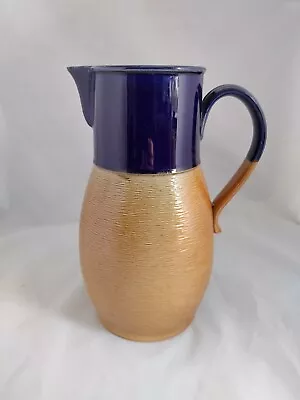 Buy Royal Doulton Lambeth Ware Blue And Beige Jug Large 7340 Circa. 1920s Crown Lion • 20.99£
