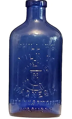 Buy PHILLIPS MILK OF MAGNESIA Glass Medicine Bottle Cobalt Blue PATENT DATE AUG 1906 • 17.90£