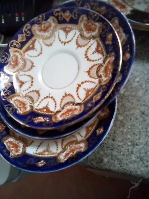 Buy Royal Albert - Crown China - 4 Victorian Patterned Saucers • 5£