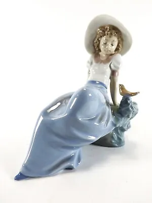 Buy Retired Lladro Nao  Figurine Called   Listening To Birds' Song   No 1052 R1489/3 • 6.50£