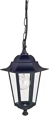 Buy Outdoor Hanging Lantern Light Black Aluminium Victorian Garden Chain 230V • 9.99£
