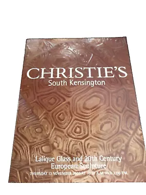 Buy Christies Lalique Glass & 20th Century European Sculpture 2003 Auction Catalogue • 8£